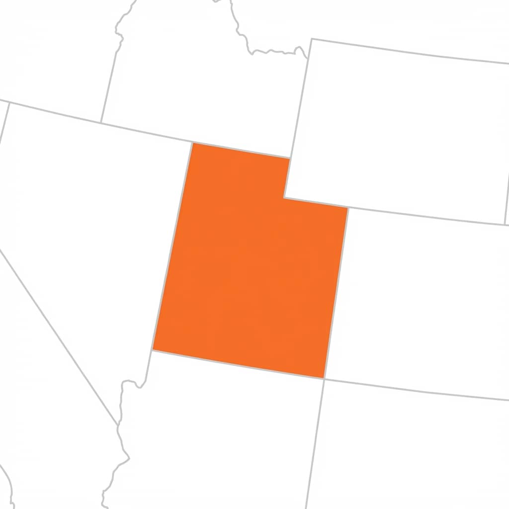 Service Area Map showing TopOff coverage in Utah, Salt Lake, and Davis counties