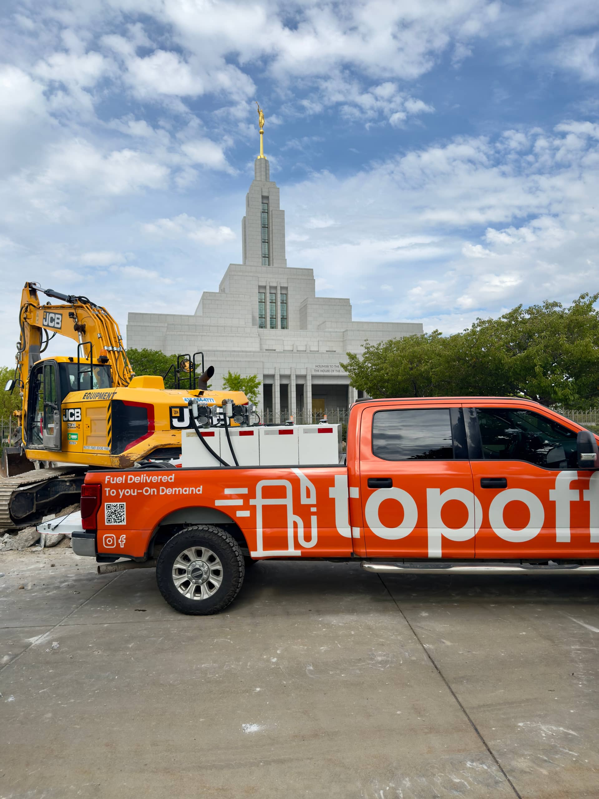TopOff fleet fuel delivery at an active Utah job site