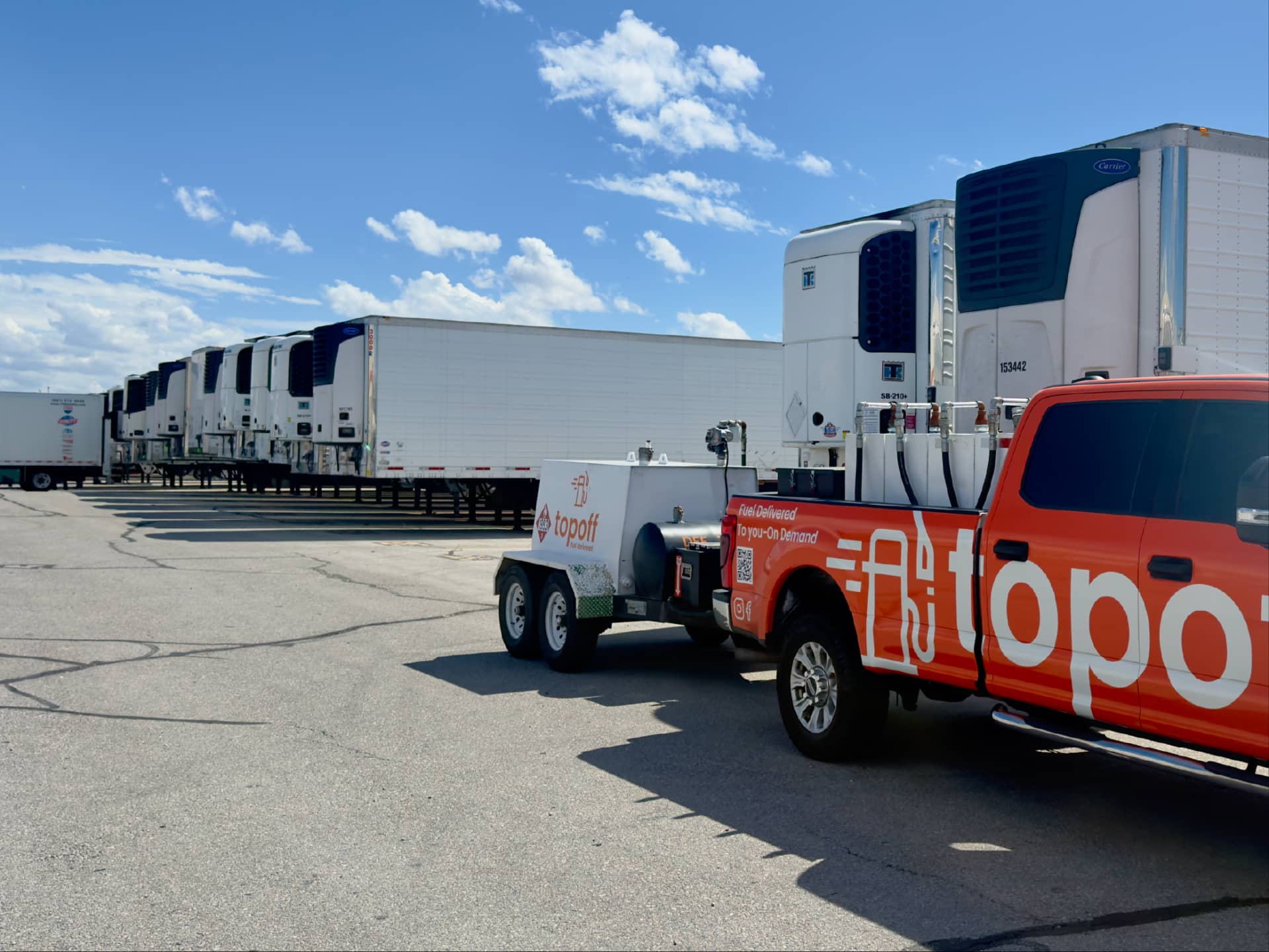 TopOff bulk fleet fuel delivery for XTRA Lease trailers in Utah